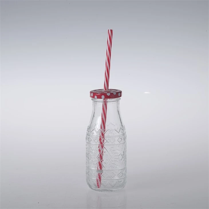 Glass Baby Bottles With Metal Screw Caps