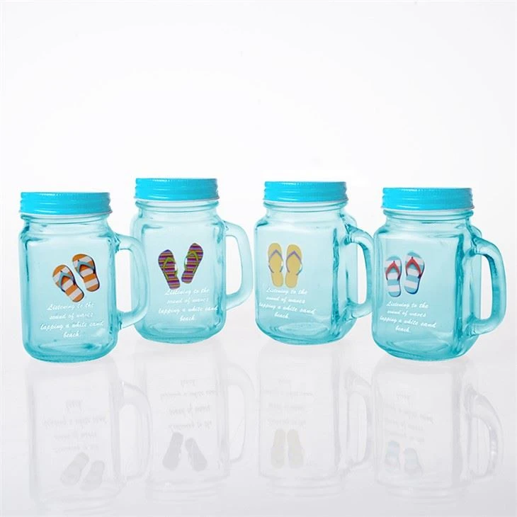 Mason Jar With Screw-in Lid And Straw