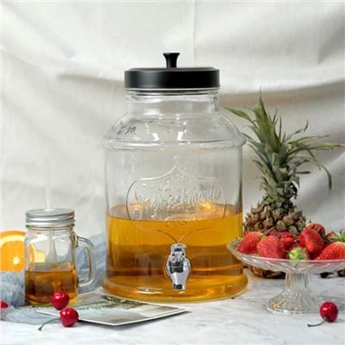 Clear Juice Glass-drankdispenser