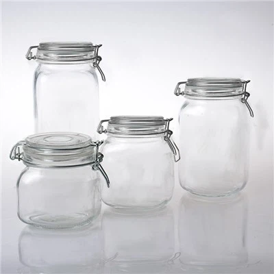 5-delige luchtdichte glazen potten