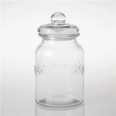 Luchtdichte glazen opslagcontainer