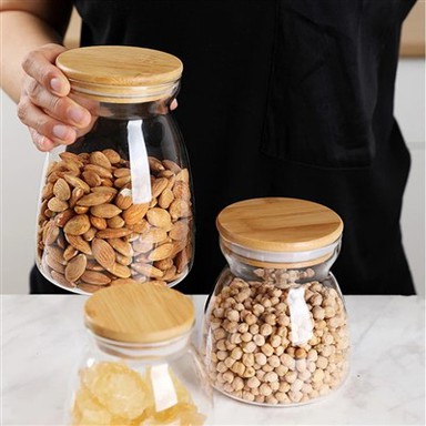 Bamboe deksel Mason Jar