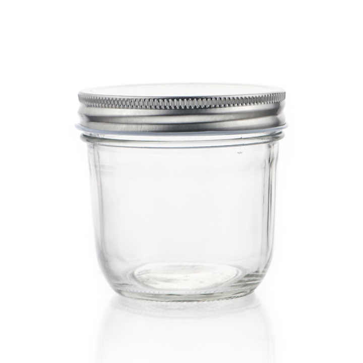 Mason Jars, 8 Oz glazen potten met gewone deksels