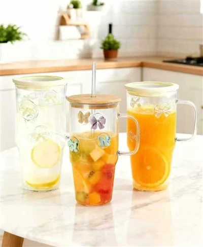 32/40oz icoon drinkglas met handvat