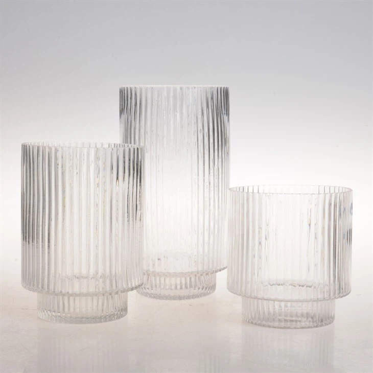 Vintage glaswerkset drinkglazen met glazen rietjes ijskoffiekopjes voor whisky